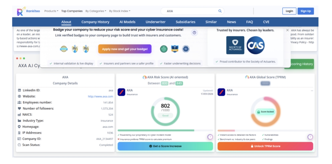Rankiteo Opens Global Tender for Cyber Insurers: Exclusive Access to 5 million Enterprise Profiles and the Future of Cyber Insurance Distribution