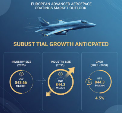 Europe Advanced Aerospace Coatings Market to Hit USD 844.3M by 2035, Expanding at 4.5% CAGR