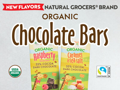 Natural Grocers® Adds Two New Organic Flavors to Its House Brand Chocolate Bar Line