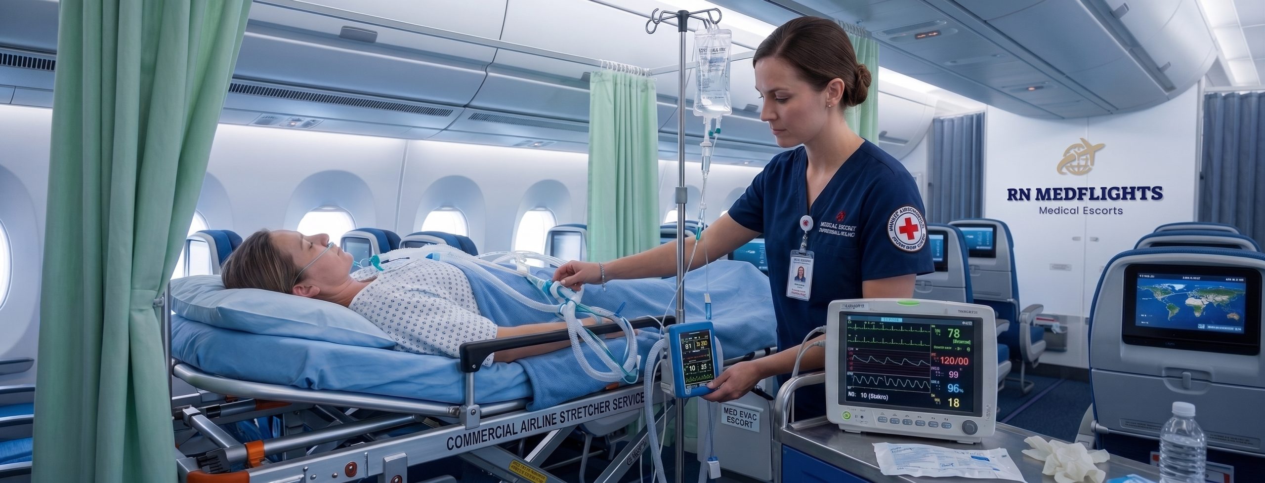 RN MEDFLIGHTS LLC Expands International Stretcher Service on Commercial Airlines for Patients Who Cannot Sit Upright